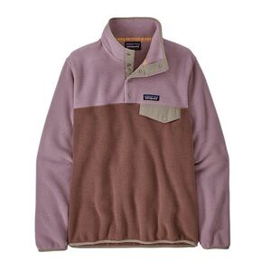 Patagonia women’s synchilla in Dulse Mauve XS
